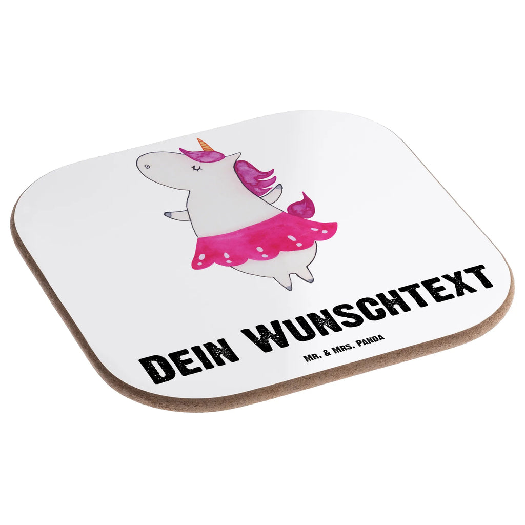 Personalised coaster unicorn ballerina unicorn, unicorns, Celebration, Dancing, dancer present, English, Dancer gift, Fun, Flat, Unicorn, Einhorn, Ballerina, Party