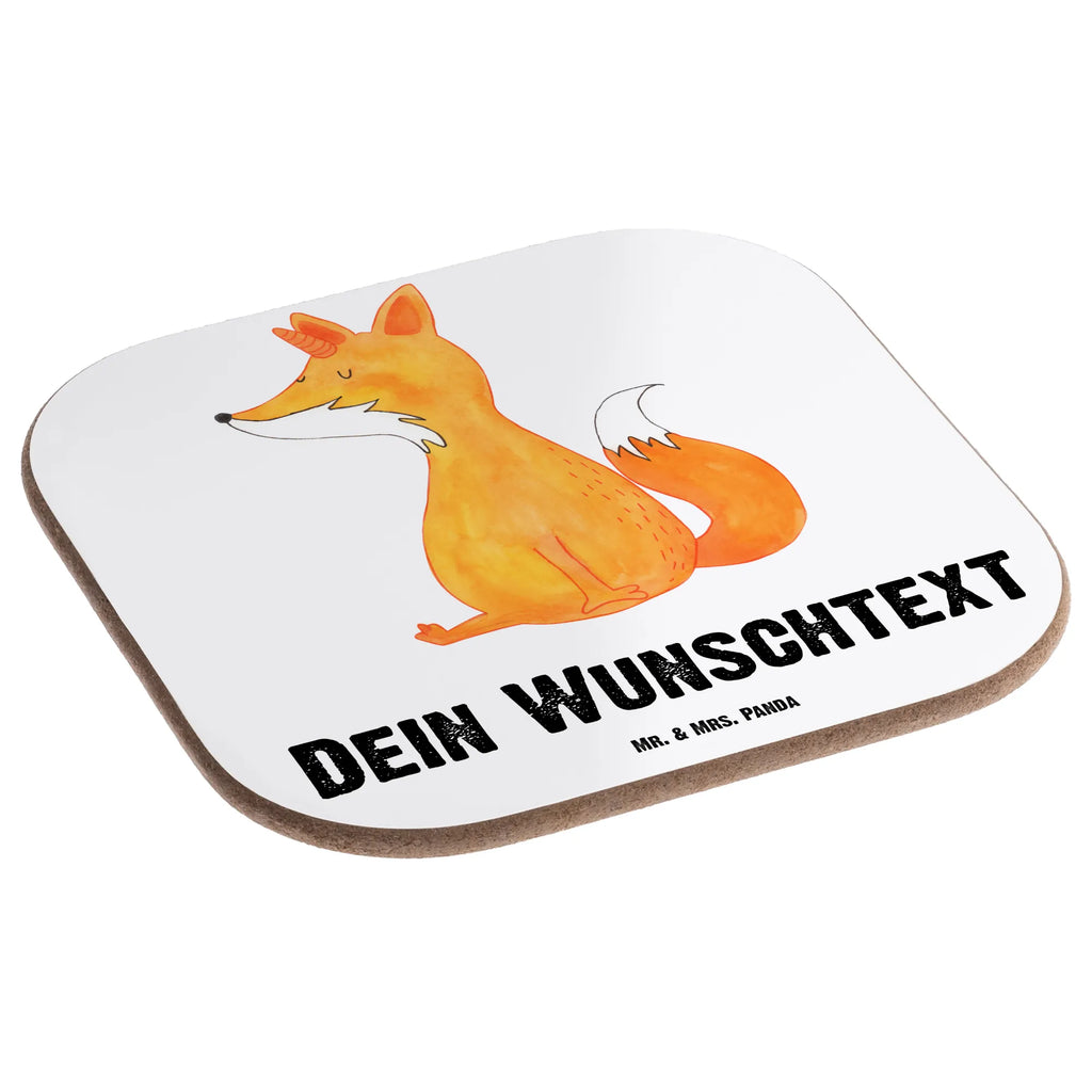 Personalised coaster unicorn Fox unicorn, unicorns, fox horns, fox, foxes, foxycorn