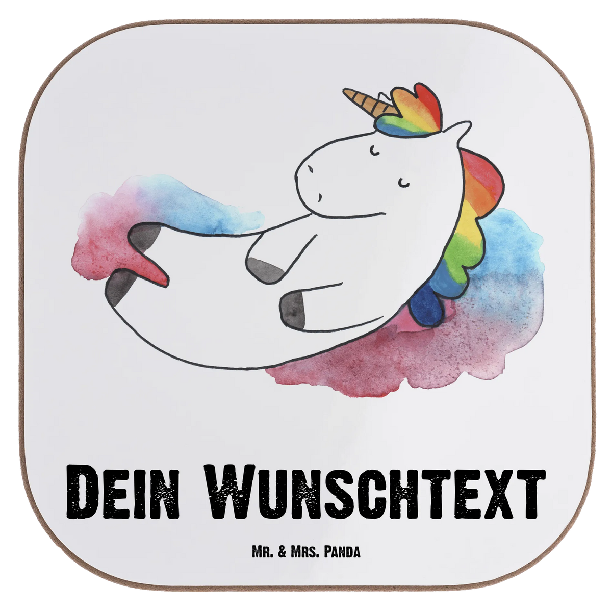 Personalised coaster unicorn cloud 7 unicorn, unicorns, reality, in love, smile, faith, gift, Funny, Unicorn, witty, people