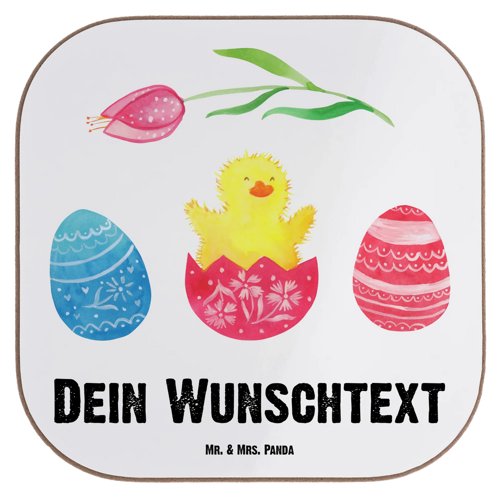 Personalised coaster chick Hatch Easter, Easter bunny, joy, Chicks, best wishes, egg, spring fever, happy Easter, Easter eggs, Easter greetings, greetings, Easter egg