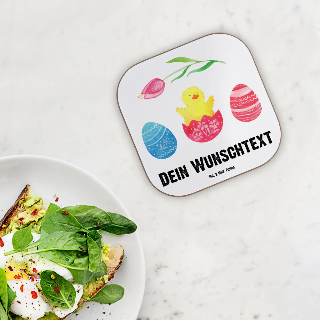 Personalised coaster chick Hatch Easter, Easter bunny, joy, Chicks, best wishes, egg, spring fever, happy Easter, Easter eggs, Easter greetings, greetings, Easter egg