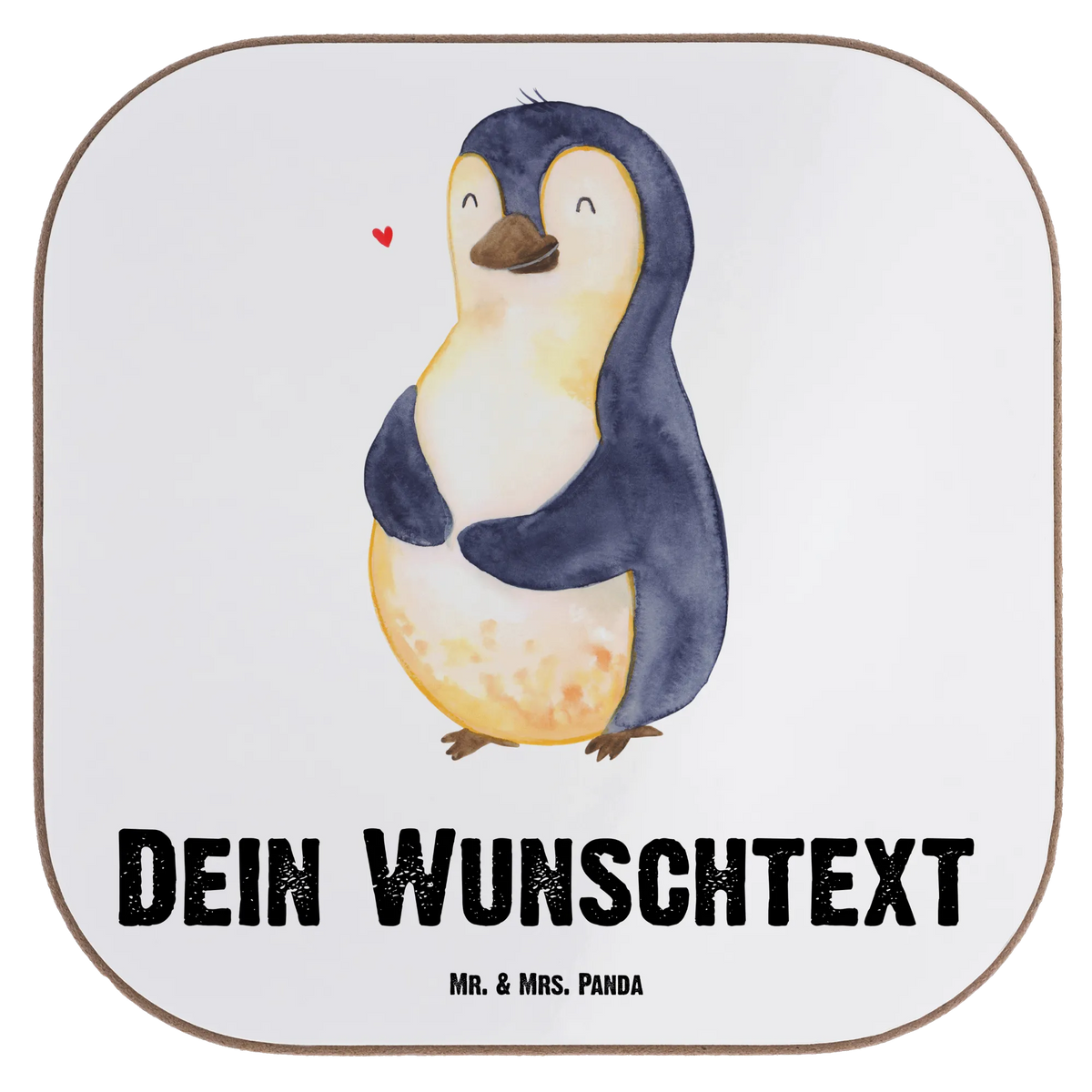 Personalised coaster Penguin diet Penguin, North Pole, Winter, Penguins, weight, self-respect, penguins, body love, losing weight, diet, self-love, penguin, motivation