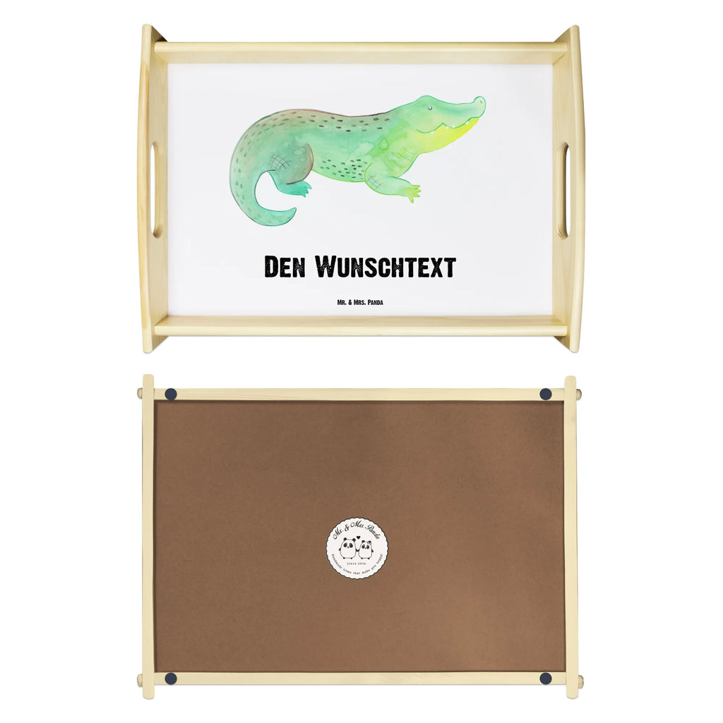 Personalised serving tray Crocodile Seafood, aquatic animals, ocean, sea, fish, shells, corals, reef, whale, narwhal, sea urchin, lobster, platypus, turtle, manatee, crocodile, orca, shrimp, gifts for seafood lovers, water world, underwater animals, underwater world, vacation, deep sea, seafood fans, gift ideas, seafood decoration, seafood posters, crocodiles, to be crazy, wanderlust, best friend, girlfriend, adventurousness, favorite person, to be spontaneous