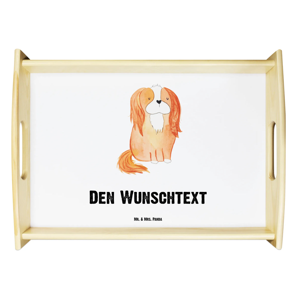 Spersonalizowana taca serwisowa pies Cavalier King Charles Spaniel Pies, motyw psa, zwierzę domowe, rasa psa, miłośnik zwierząt, właściciel psa, powiedzenia
