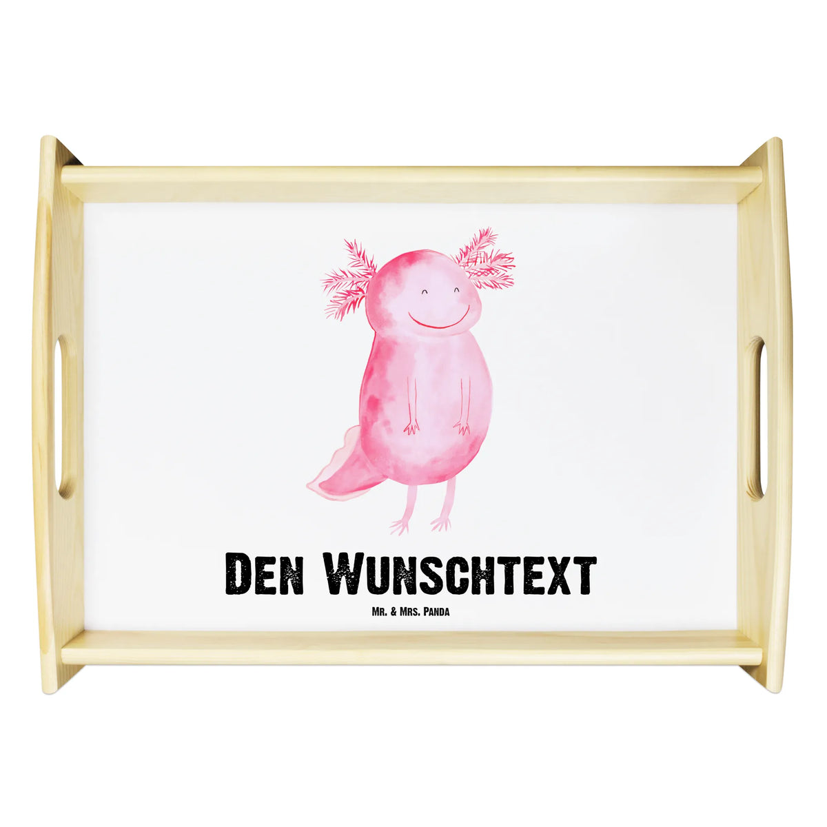 Spersonalizowana taca serwisowa Aksolotl Szczęśliwy Axolotl, Molch