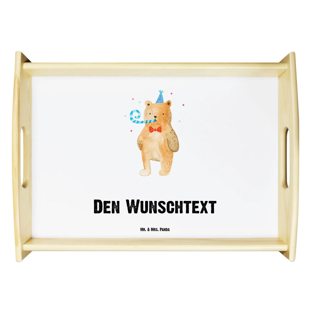 Personalised serving tray bear Birthday teddy bear, cuddly toy
