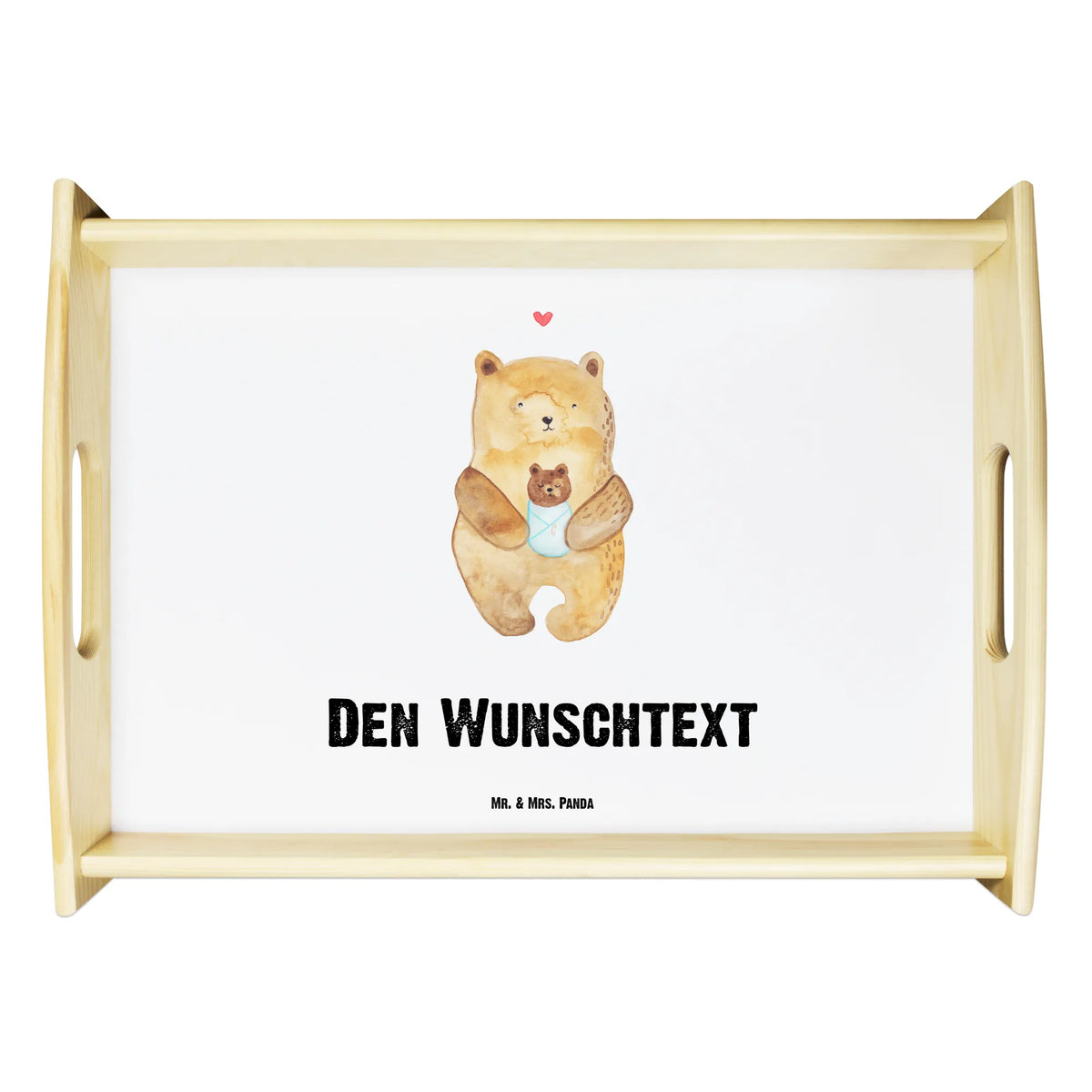 Personalised serving tray bear infant bear, teddy, teddy bear, cuddly toy, grandson, baptized child, nephew, niece, baptism, birthday, parents, birth, congratulations, baby, grandchild, mother