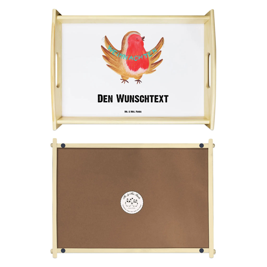 Personalisiertes Serviertablett Rotkehlchen Weihnachten Personalisiertes Küchentablett, Personalisiertes Frühstückstablett, Tablett mit Namen, Serviertablett mit Namen, Personalisiertes Holztablett, Personalisiertes Dekotablett, Personalisiertes Tablett, Personalisiertes Serviertablett, Winter, Weihnachten, Weihnachtsdeko, Nikolaus, Advent, Heiligabend, Wintermotiv, Weihnachtsgruß, xmas, Vogel, Weihnachtsmotiv, Frohe Weihnachten