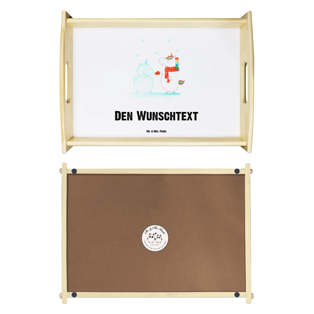 Personalised serving tray unicorn snowman unicorn, unicorns, Unicorn, winter gift, Gloves, Cake, Cap, X-Mas, Snow, Cold, Christmas, Snowman, Christmas Motif, Winter, present