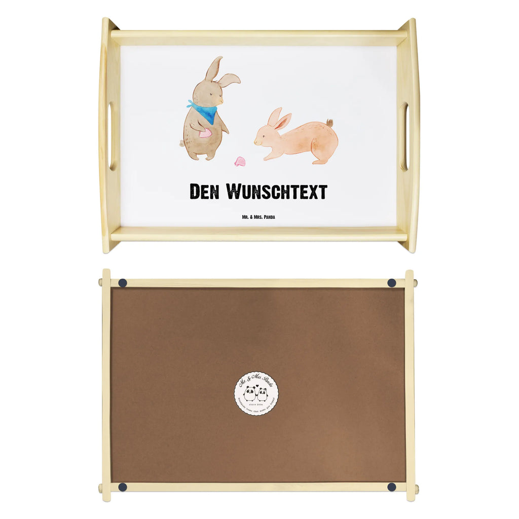 Personalised serving tray Bunnies with seashell Family, Father's Day, Mother's Day, brother, sister, Mom, Dad, girlfriend, girlfriends, BFF, best friends, shells, collecting shells, best friend, rabbits, sea