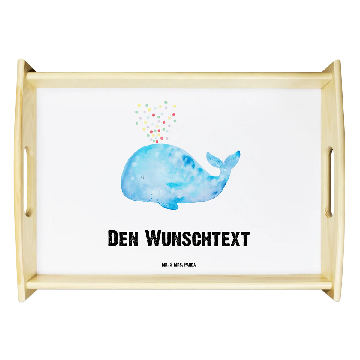 Personalised serving tray whale confetti Seafood, aquatic animals, ocean, sea, fish, shells, corals, reef, whale, narwhal, sea urchin, lobster, platypus, turtle, manatee, crocodile, orca, shrimp, gifts for seafood lovers, water world, underwater animals, underwater world, vacation, deep sea, seafood fans, gift ideas, seafood decoration, seafood posters, whales, new start, confetti, diet, Whale, birthday, new beginning, period of life, motivation, losing weight, separation