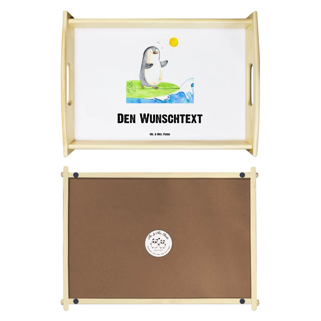 Personalisiertes Serviertablett Pinguin Surfer Personalisiertes Frühstückstablett, Personalisiertes Holztablett, Personalisiertes Dekotablett, Tablett mit Namen, Serviertablett mit Namen, Personalisiertes Tablett, Personalisiertes Küchentablett, Personalisiertes Serviertablett, Pinguin, Wellen reiten, Surfer, Portugal, Wellen, Urlaub, surfen, Hawaii, Pinguine