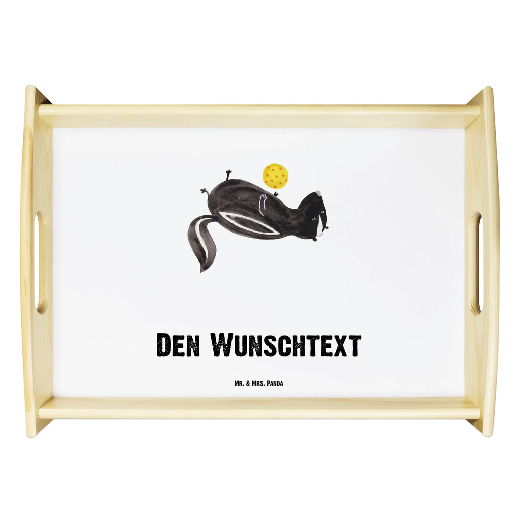 Personalised serving tray skunk ball Skunk, skunk, stinker, playful, wisdom, stinky, wild animal, predator