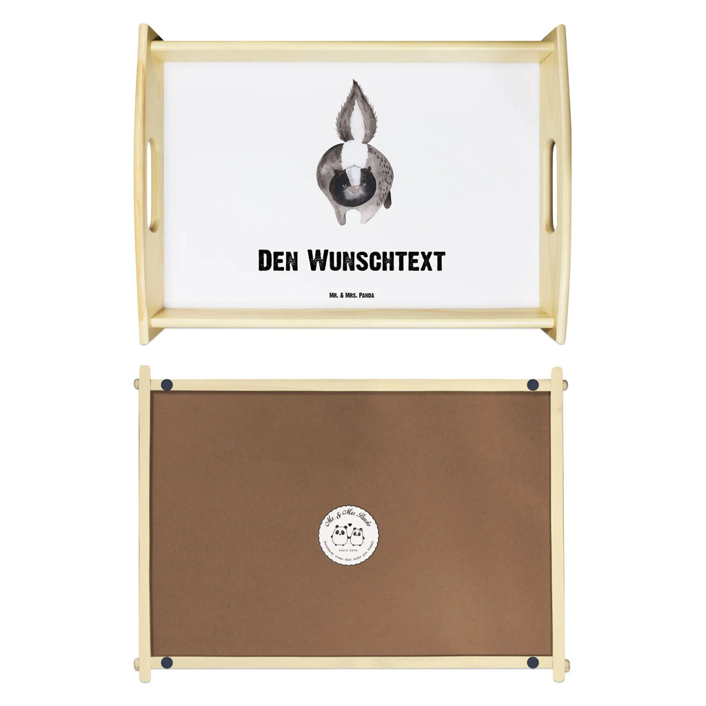 Personalised serving tray skunk attack Skunk, wild animal, predator, skunk, threatening, stinky, stinker, angry