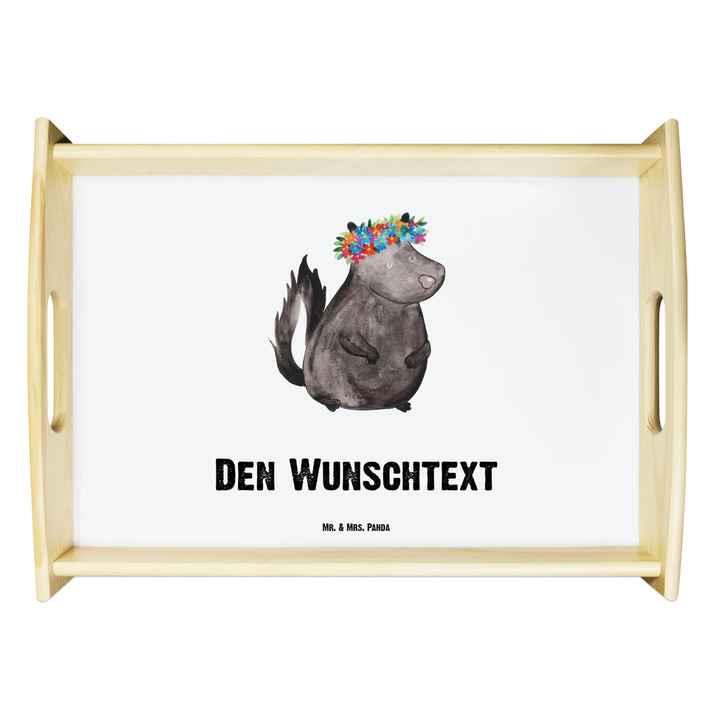 Personalisiertes Serviertablett Stinktier Blumenmaedchen Personalisiertes Dekotablett, Personalisiertes Serviertablett, Serviertablett mit Namen, Personalisiertes Küchentablett, Personalisiertes Frühstückstablett, Personalisiertes Holztablett, Personalisiertes Tablett, Tablett mit Namen, Stinktier, Skunk, Stinker, Yoga, Raubtier, Stinki, Wildtier, Namaste