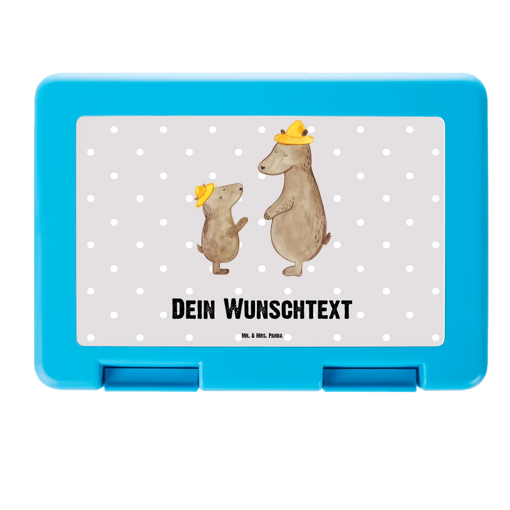 Personalised lunch box Bears with hats Family, Father's Day, Mother's Day, brother, sister, Mom, Dad, child, daddy, bear, favourite person, father, family, father's day, children, role model, son, sons, dad, father-son