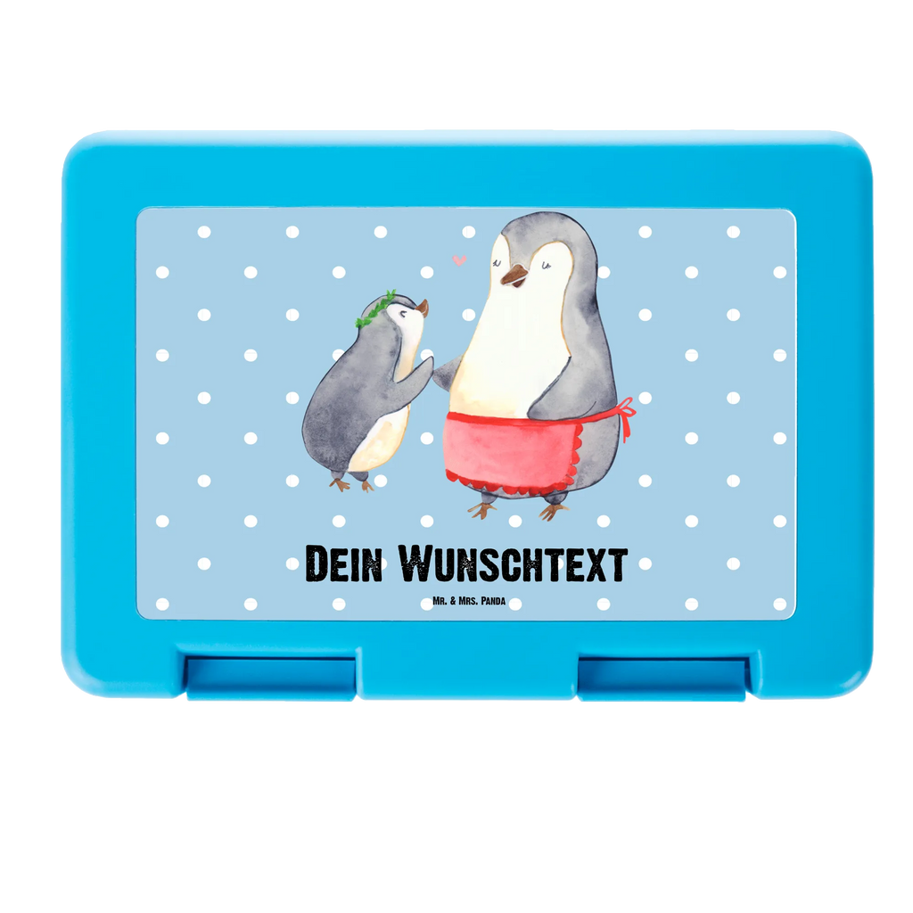 Personalised lunch box Penguin with child Family, Father's Day, Mother's Day, brother, sister, Mom, Dad, Mommy, Birthday, Gift, Mother, Mummy
