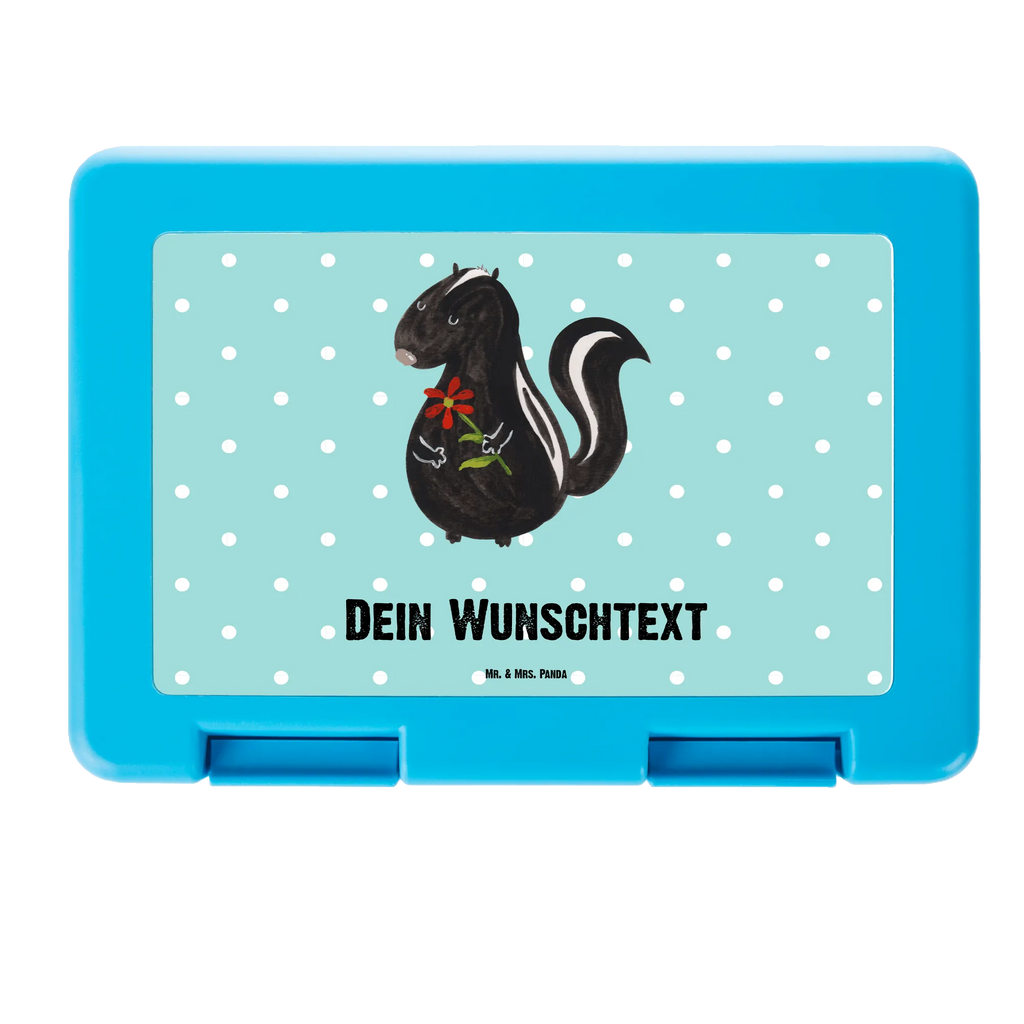 Personalised lunch box skunk flower Skunk, wild animal, dreams, predator, dreamy, daydreamer, stink, skunk, stinker
