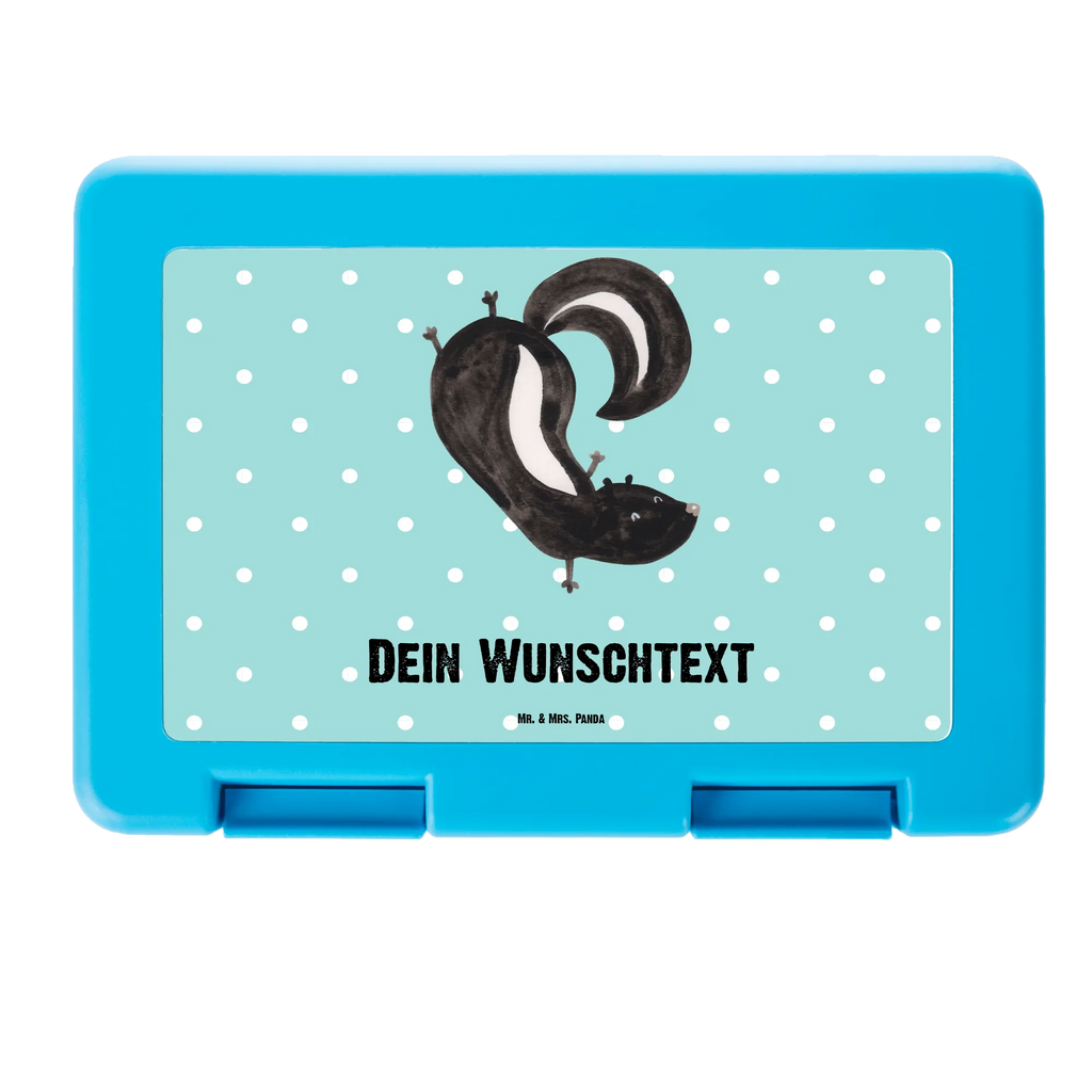 Personalised lunch box skunk handstand Skunk, skunk, wild animal, stink, predator, child, playground, playful