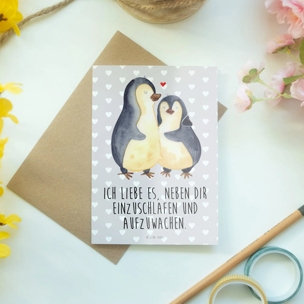 Greetings card penguins Fall asleep Klappkarte, Glückwunschkarte, Grußkarte, Karte, Einladungskarte, Geburtstagskarte, Ansichtskarten, Hochzeitskarte, Liebe, Partner, Freund, Freundin, Ehemann, Ehefrau, Heiraten, Verlobung, Heiratsantrag, Liebesgeschenk, Jahrestag, Hocheitstag, für Ehemann, für Männer, Geschenk für Frauen, Hochzeitstag, Liebesbeweis, Valentinstag, Mitbringsel, Geschenk für Partner, Geschenk für Freundin
