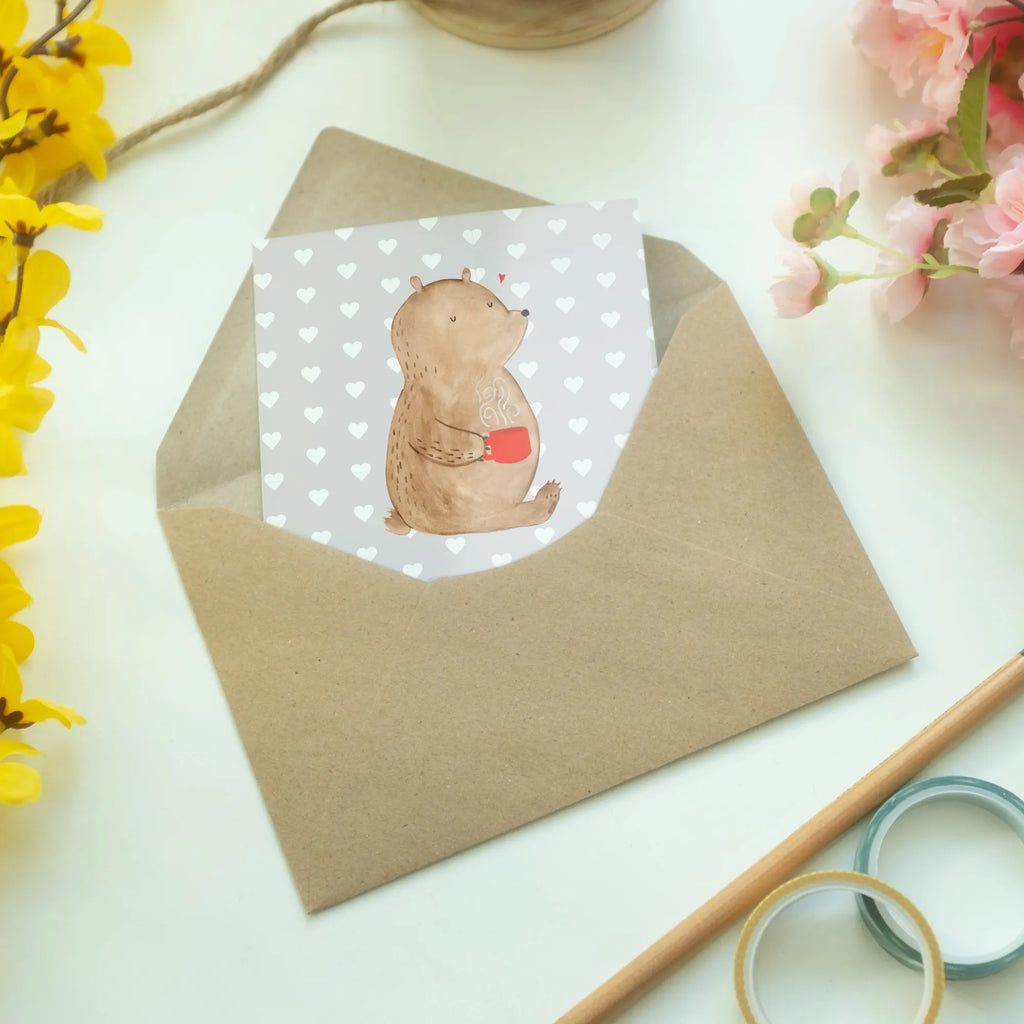 Greetings card bear morning coffee weihnachtskarten, einladungskarten, Beileidskarte, Klappkarte, osterkarten, Grußkarte, osterkarte, kommunionskarte, abiturkarte, vatertagskarte, spruchkarte, firmungskarte, glückwunschkarten, neujahrskarte, jubiläumskarte, genesungskarte, hochzeitskarten, dankeskarten, babykarte, Grußkarten, Glückwunschkarte, Motivkarte, valentinstagskarte, Freundin, Freund, Liebe, Liebesgeschenk, Jahrestag, Verlobung, Partner, Ehemann, Ehefrau, Heiraten, Heiratsantrag, Hocheitstag, Mitbringsel, Valentinstag, für Ehemann, Hochzeitstag, Geschenk für Freundin, für Männer, Liebesbeweis, Geschenk für Partner, Geschenk für Frauen