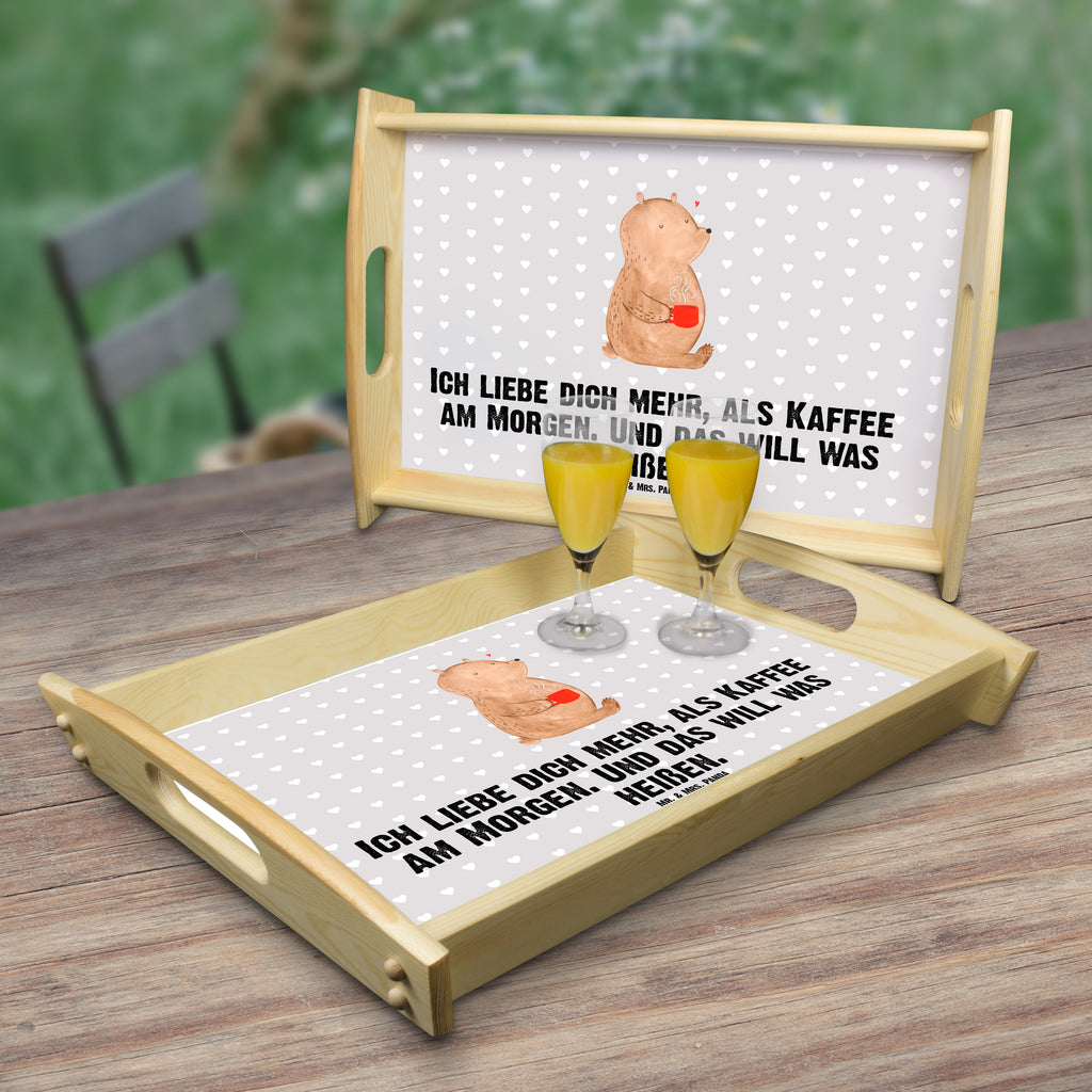 Serviertablett Bär Morgenkaffee Frühstückstablett, Holztablett, Küchentablett, Dekotablett, Serviertablett, Tablett, Liebe, Partner, Freund, Freundin, Ehemann, Ehefrau, Heiraten, Verlobung, Heiratsantrag, Liebesgeschenk, Jahrestag, Hocheitstag, Geschenk für Partner, Geschenk für Freundin, für Ehemann, Mitbringsel, Hochzeitstag, für Männer, Geschenk für Frauen, Liebesbeweis, Valentinstag