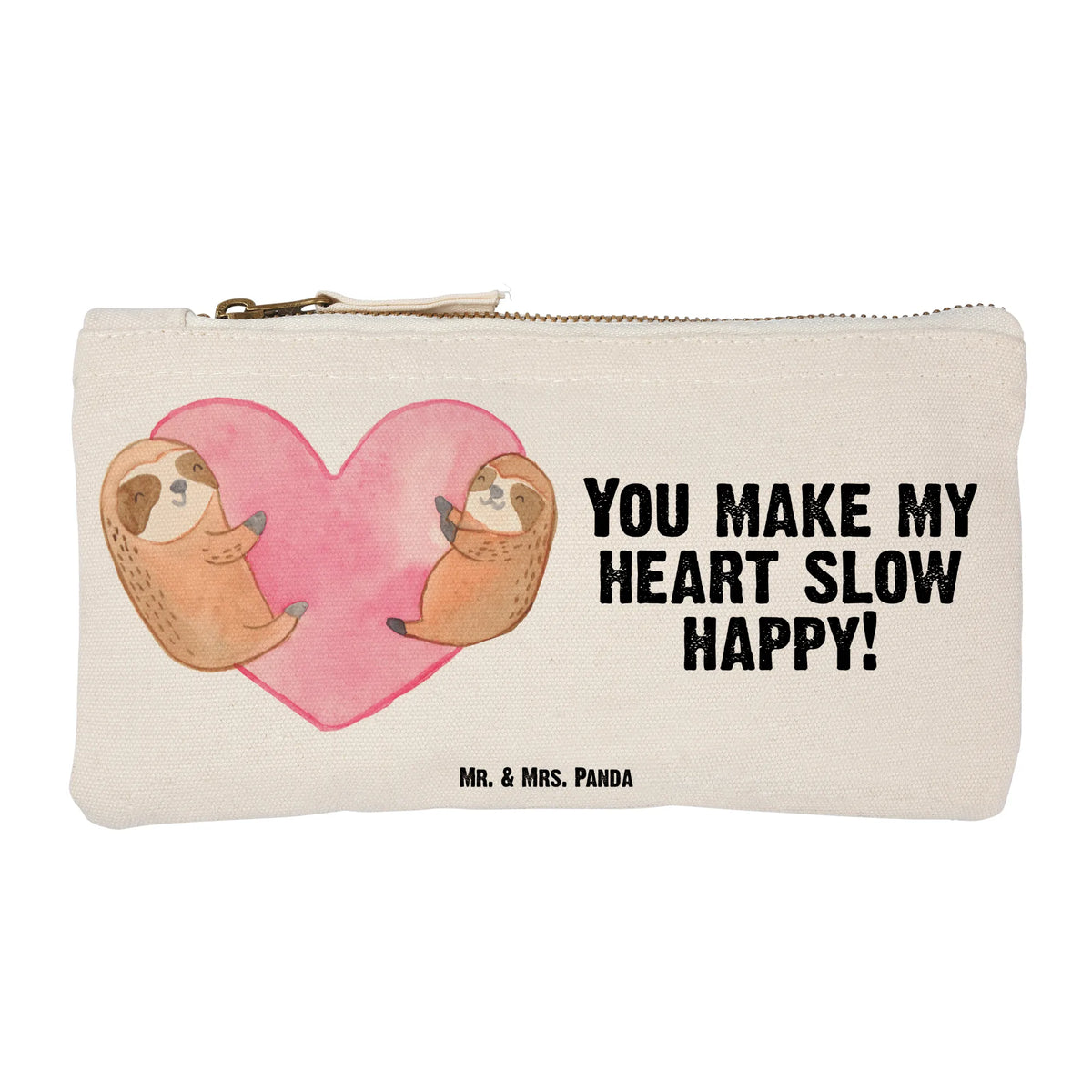 Schminktasche Faultiere Herz Mäppchen, Kulturbeutel, Federtasche, pencil case, toiletry bag, aufbewahrungstasche, Schlamper, Schminktasche, Schminkbeutel, Schminktäschchen, Stifteetui, Waschbeutel, Kosmetiktasche, Täschchen, Pouch, beauty tasche, Pinseltasche, Make-Up Tasche, Federmappe, Kosmetikbeutel, beauty case, aufbewahrungsbeutel, kosmetiktäschchen, Waschtasche, Kulturtasche, Etui, Baumwollbeutel, Stiftemäppchen, Schlampermäppchen, Baumwolltasche, Beauty Bag, utensilientasche, Stoffbeutel, Schulmäppchen, Freund, Liebe, Liebesgeschenk, Jahrestag, Verlobung, Partner, Ehemann, Ehefrau, Heiraten, Heiratsantrag, Hocheitstag, Freundin, für Männer, Mitbringsel, für Ehemann, Valentinstag, Hochzeitstag, Geschenk für Freundin, Geschenk für Partner, Liebesbeweis, Geschenk für Frauen