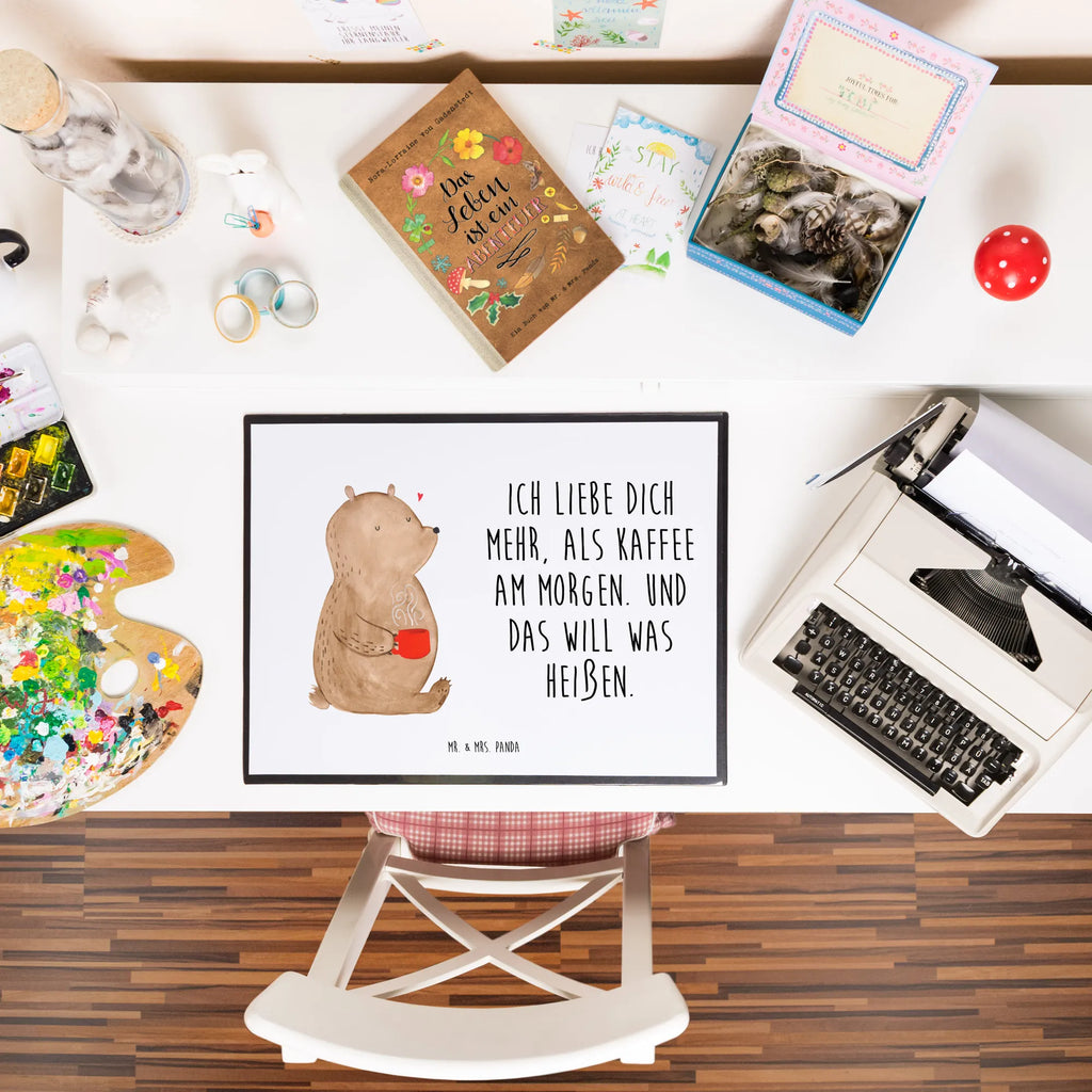 Desk pad bear morning coffee Desk pad, girl, children, underlay, desk, office, Love, Loving, Two, Together, Marriage, Engagement, Proposal of marriage, Love gift, gift for her, gift for him, anniversary gift, Valentine&#39;s Day Gift for Women Love Gift Anniversary Wedding Anniversary Party Favor Gift for Girlfriend Gift for Partner Boyfriend Gift Token of Love for Men for Husband