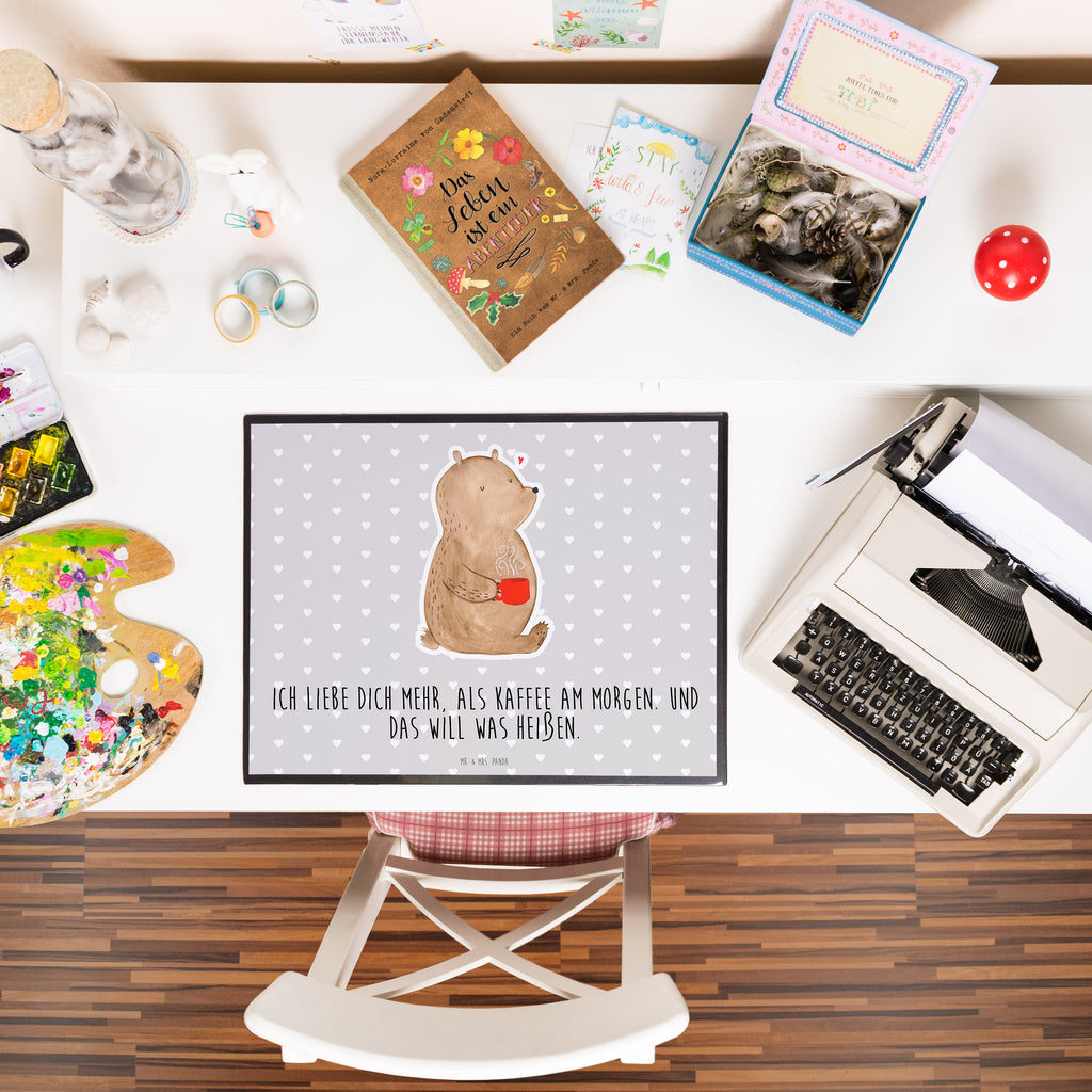 Desk pad bear morning coffee Desk pad, girl, children, underlay, desk, office, Love, Loving, Two, Together, Marriage, Engagement, Proposal of marriage, Love gift, gift for her, gift for him, anniversary gift, Valentine&#39;s Day Gift for Women Love Gift Anniversary Wedding Anniversary Party Favor Gift for Girlfriend Gift for Partner Boyfriend Gift Token of Love for Men for Husband