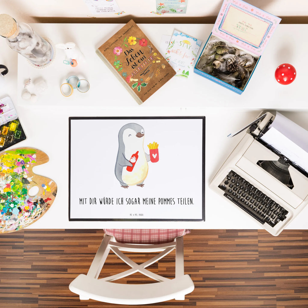 Desk pad penguin French fries girl, underlay, desk, office, Desk pad, children, Love, Loving, Two, Together, Marriage, Engagement, Proposal of marriage, Love gift, gift for her, gift for him, anniversary gift, Valentine&#39;s Day Gift for Women Love Gift Anniversary Wedding Anniversary Party Favor Gift for Girlfriend Gift for Partner Boyfriend Gift Token of Love for Men for Husband