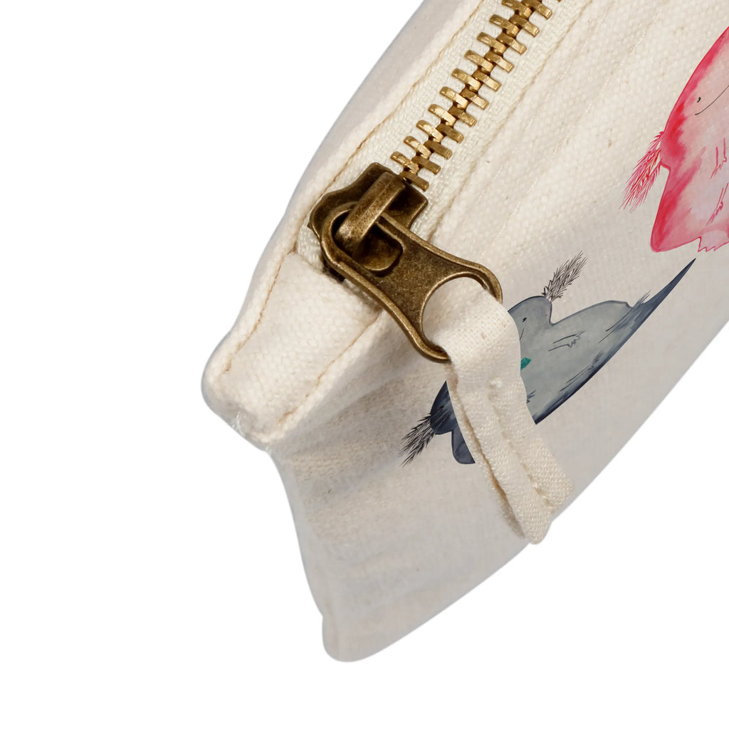 Schminktasche Axolotl Liebe Kosmetiktasche, pencil case, Schlampermäppchen, pinsel tasche, toiletry bag, Kosmetikbeutel, Schminkbeutel, kosmetiktäschchen, Stiftemäppchen, aufbewahrungsbeutel, Schminktasche, Waschtasche, Kulturbeutel, aufbewahrungstasche, Waschbeutel, utensilientasche, Etui, Mäppchen, Kulturtasche, beauty tasche, beauty case, Schminktäschchen, Federmappe, Freundin, Freund, Liebe, Liebesgeschenk, Jahrestag, Verlobung, Partner, Ehemann, Ehefrau, Heiraten, Heiratsantrag, Hocheitstag, Mitbringsel, Liebesbeweis, für Männer, Geschenk für Partner, für Ehemann, Geschenk für Frauen, Geschenk für Freundin, Valentinstag, Hochzeitstag