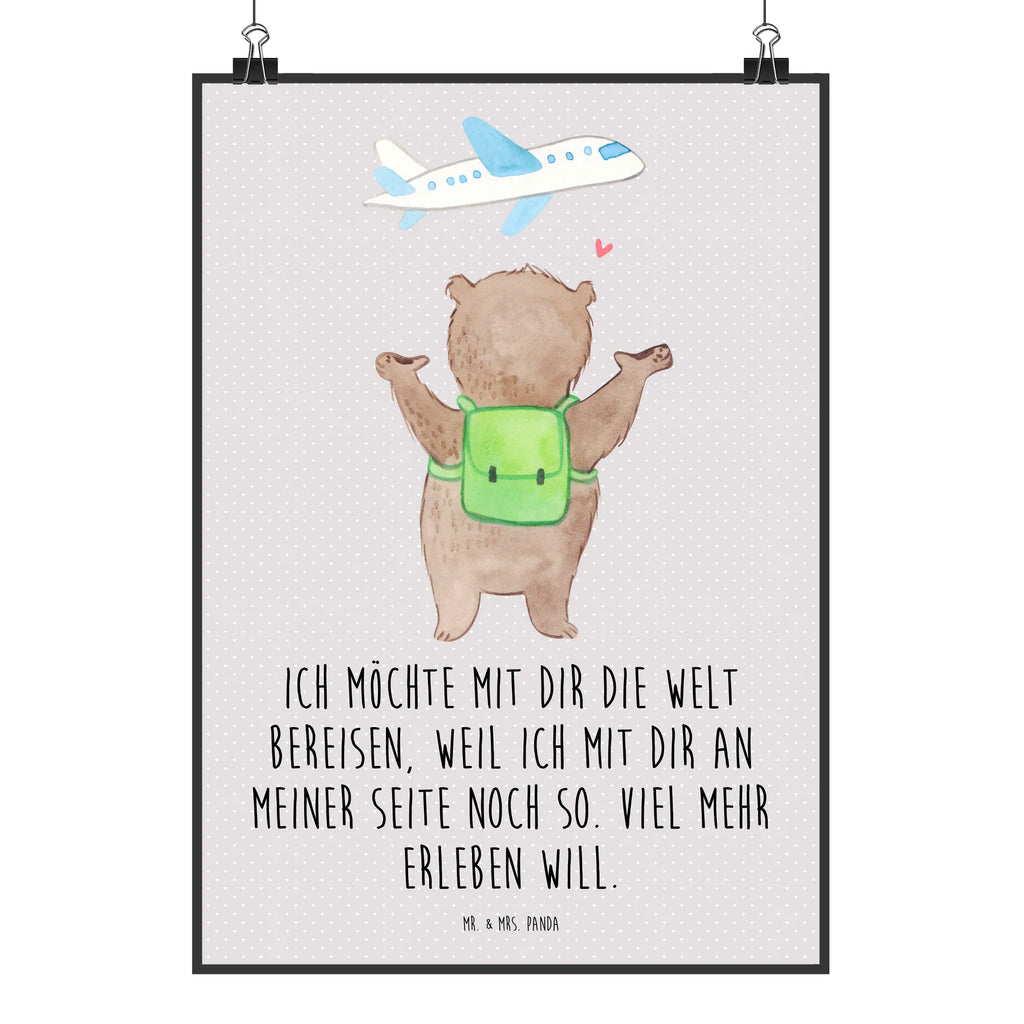 Poster Bär Flugzeug Posterdruck, Wanddeko Bild, Wanddekoration, Mr. & Mrs. Panda Poster, wandkunst, Kunstdruck, Bild für Wand, Plakat, kunstdruck poster, drucke, Designposter, grafikposter, Wandposter, wanddruck, Bild, Wandschmuck, Deko Bild, kunstposter, Poster, wanddeko, kunst für die wand, Wandbild, Verlobung, Hocheitstag, Freund, Partner, Heiraten, Liebe, Heiratsantrag, Ehefrau, Freundin, Liebesgeschenk, Jahrestag, Ehemann, Geschenk für Freundin, Geschenk für Partner, Hochzeitstag, Geschenk für Frauen, Liebesbeweis, für Ehemann, für Männer, Valentinstag, Mitbringsel