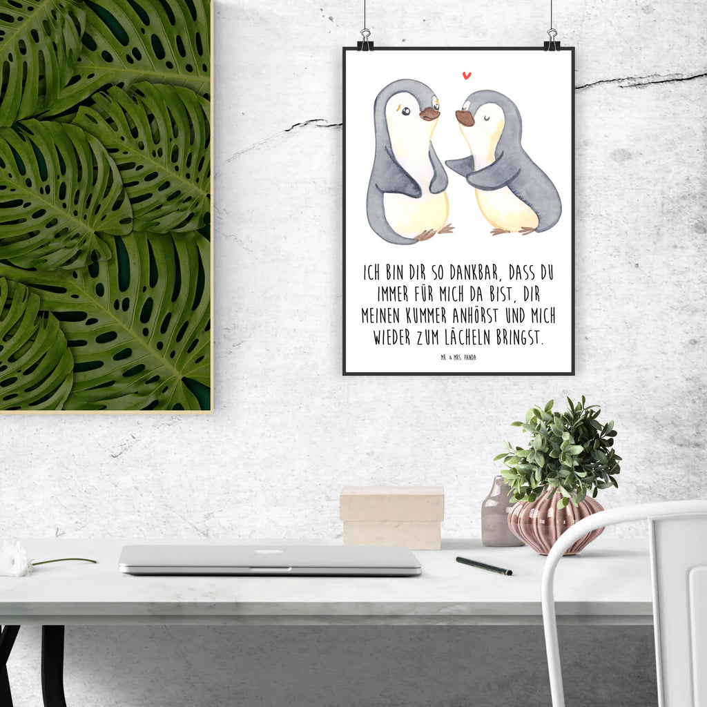 Poster Pinguine trösten wandkunst, Designposter, kunstposter, Bild für Wand, Wandschmuck, wanddeko, Mr. & Mrs. Panda Poster, Wandbild, Wanddekoration, wanddruck, Plakat, kunst für die wand, drucke, Wandposter, Bild, Wanddeko Bild, Poster, Kunstdruck, Posterdruck, Deko Bild, grafikposter, kunstdruck poster, Verlobung, Hocheitstag, Freund, Partner, Heiraten, Liebe, Heiratsantrag, Ehefrau, Freundin, Liebesgeschenk, Jahrestag, Ehemann, Geschenk für Freundin, für Männer, Liebesbeweis, Valentinstag, Hochzeitstag, Mitbringsel, Geschenk für Partner, für Ehemann, Geschenk für Frauen