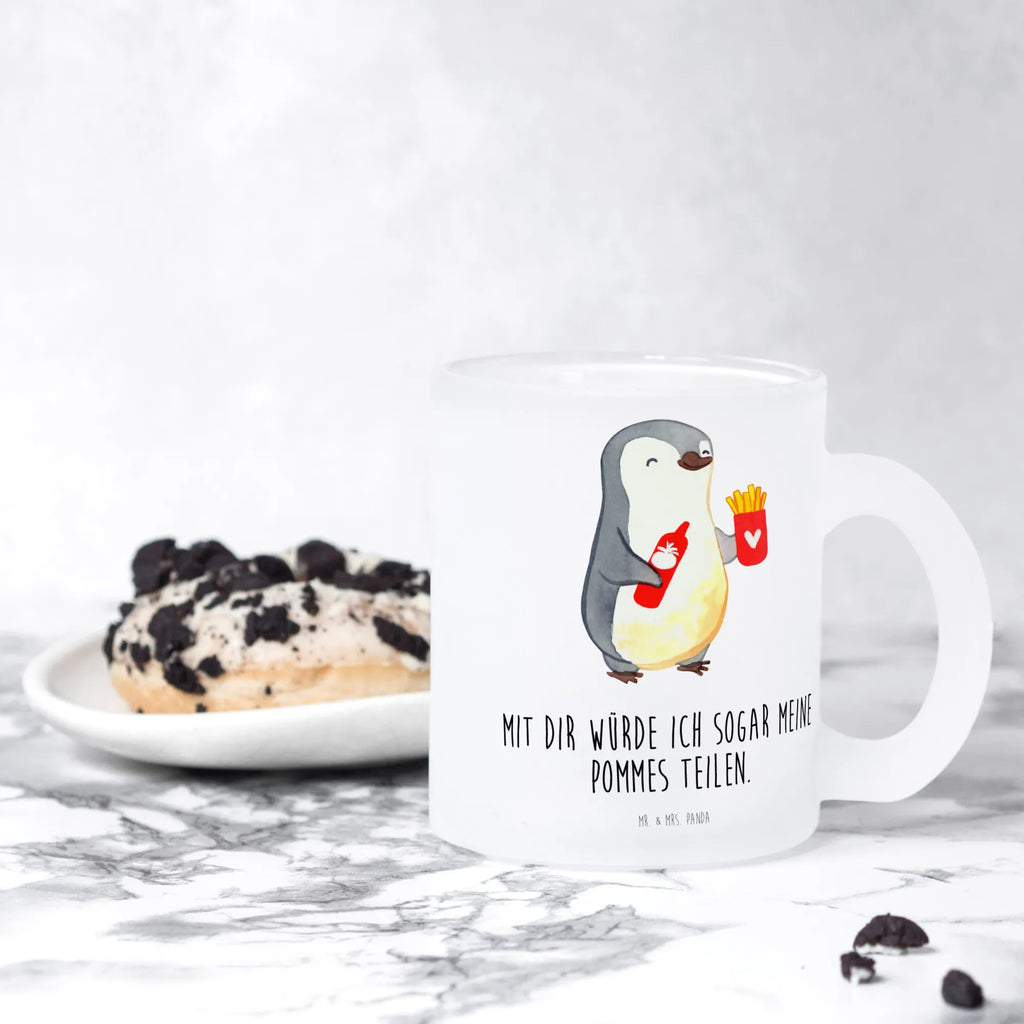 Glass tea cup penguin French fries tea glass, mug, Tea cup, glass, tea, Love, Loving, Two, Together, Marriage, Engagement, Proposal of marriage, Love gift, gift for her, gift for him, anniversary gift, Valentine&#39;s Day Gift for Women Love Gift Anniversary Wedding Anniversary Party Favor Gift for Girlfriend Gift for Partner Boyfriend Gift Token of Love for Men for Husband