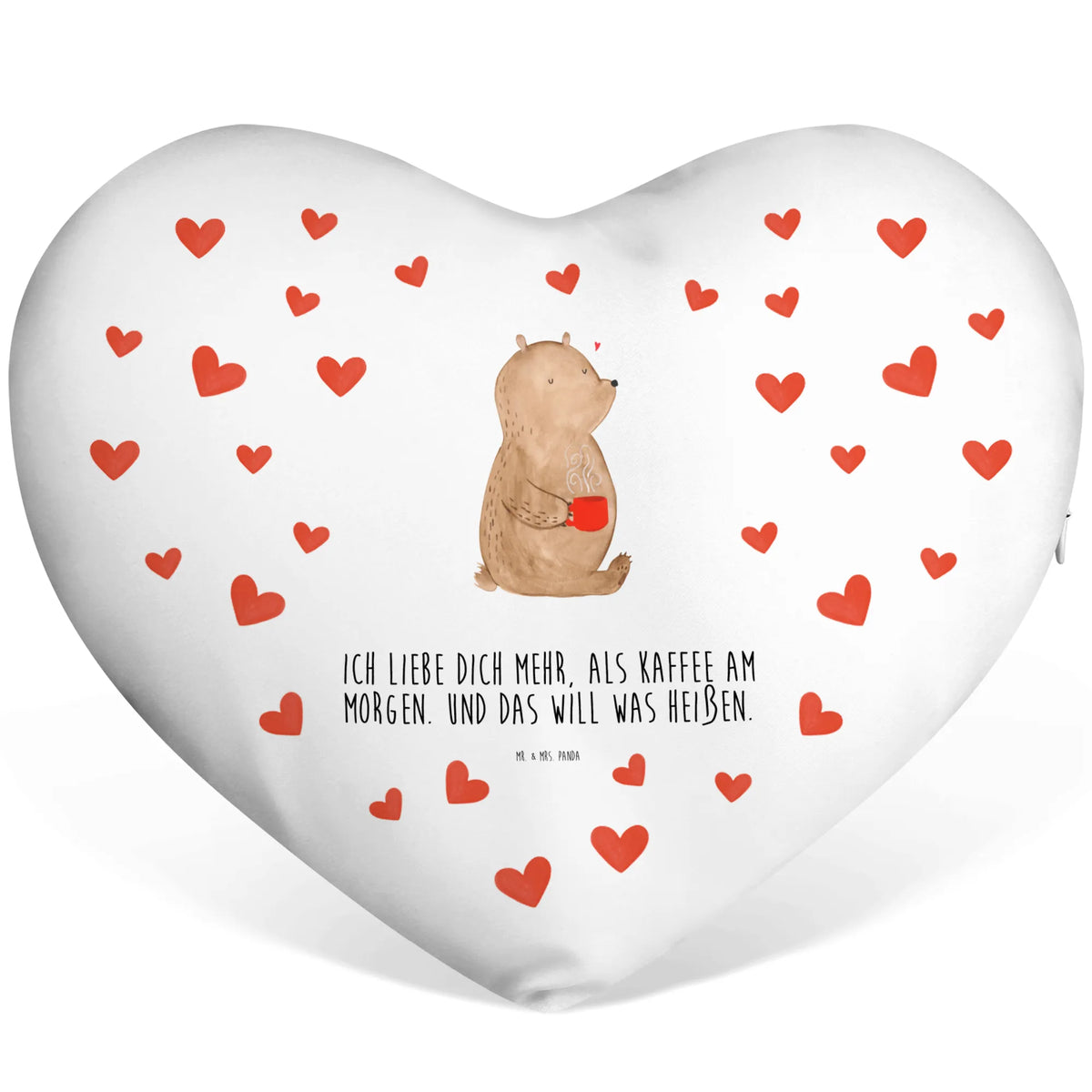 Heart cushion bear morning coffee Love, Loving, Two, Together, Marriage, Engagement, Proposal of marriage, Love gift, gift for her, gift for him, anniversary gift, Valentine's Day Gift for Women Love Gift Anniversary Wedding Anniversary Party Favor Gift for Girlfriend Gift for Partner Boyfriend Gift Token of Love for Men for Husband