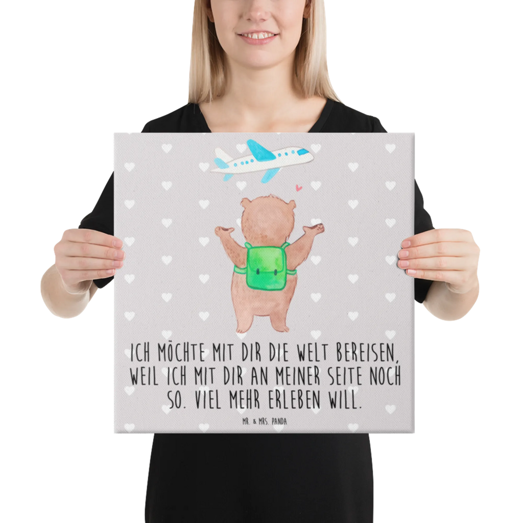 Leinwand Bild Bär Flugzeug Kunstdruck, Leinwand, Verlobung, Partner, Ehemann, Ehefrau, Liebe, Heiraten, Liebesgeschenk, Heiratsantrag, Hocheitstag, Freundin, Jahrestag, Freund, Liebesbeweis, für Männer, Geschenk für Freundin, Valentinstag, Mitbringsel, Hochzeitstag, Geschenk für Partner, Geschenk für Frauen, für Ehemann