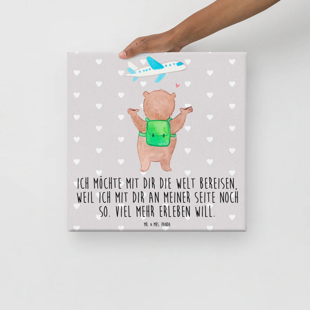 Leinwand Bild Bär Flugzeug Kunstdruck, Leinwand, Verlobung, Partner, Ehemann, Ehefrau, Liebe, Heiraten, Liebesgeschenk, Heiratsantrag, Hocheitstag, Freundin, Jahrestag, Freund, Liebesbeweis, für Männer, Geschenk für Freundin, Valentinstag, Mitbringsel, Hochzeitstag, Geschenk für Partner, Geschenk für Frauen, für Ehemann