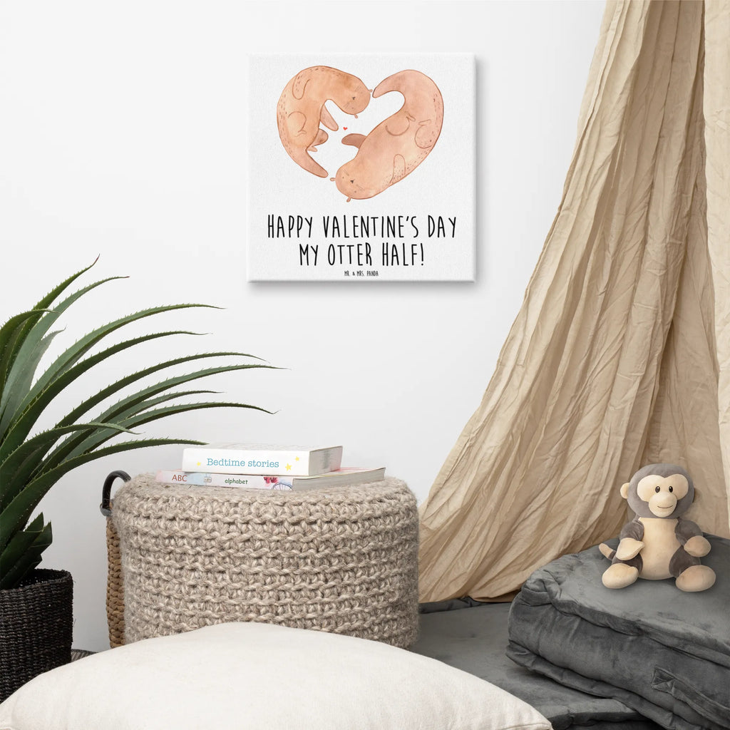 Canvas picture otter valentine Leinwand, Kunstdruck, Verlobung, Partner, Ehemann, Ehefrau, Liebe, Heiraten, Liebesgeschenk, Heiratsantrag, Hocheitstag, Freundin, Jahrestag, Freund, Hochzeitstag, Geschenk für Freundin, Geschenk für Frauen, Valentinstag, für Ehemann, Mitbringsel, Liebesbeweis, Geschenk für Partner, für Männer