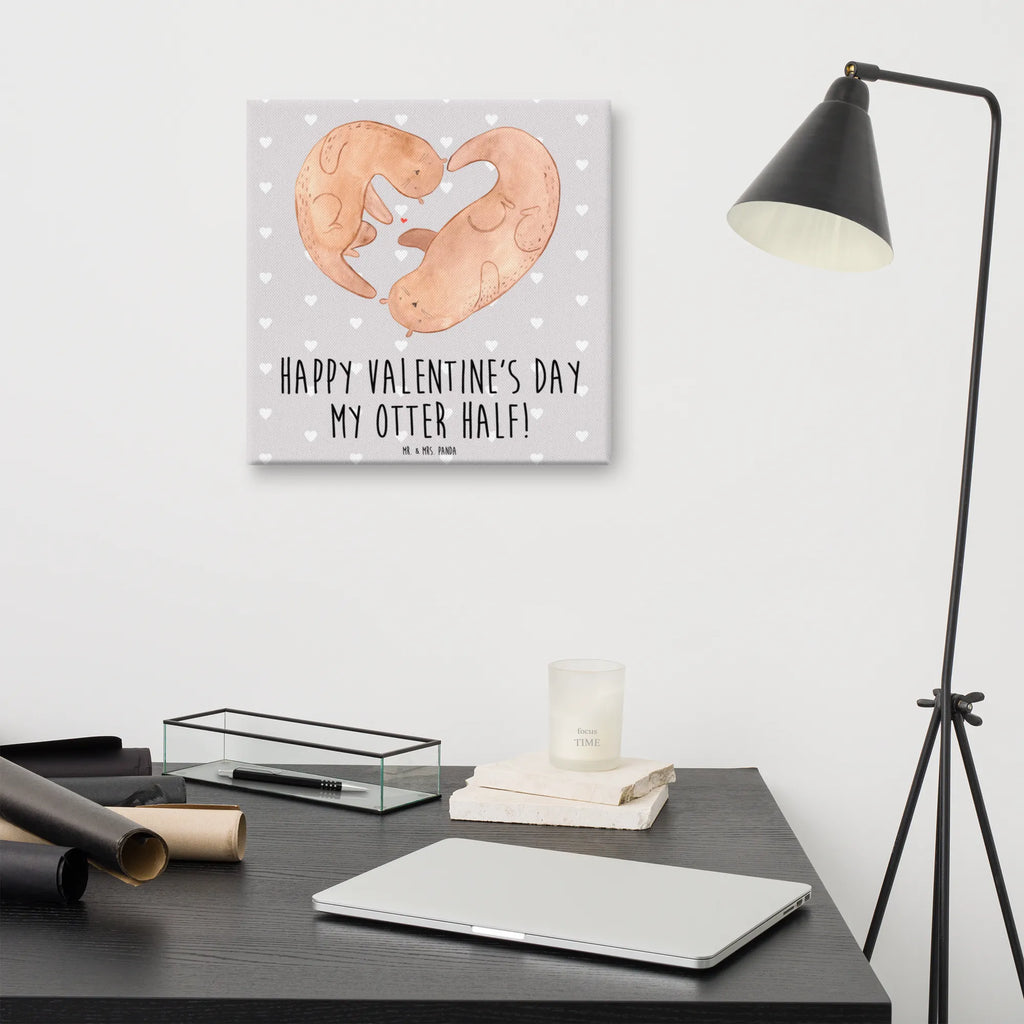 Canvas picture otter valentine Leinwand, Kunstdruck, Verlobung, Partner, Ehemann, Ehefrau, Liebe, Heiraten, Liebesgeschenk, Heiratsantrag, Hocheitstag, Freundin, Jahrestag, Freund, Hochzeitstag, Geschenk für Freundin, Geschenk für Frauen, Valentinstag, für Ehemann, Mitbringsel, Liebesbeweis, Geschenk für Partner, für Männer