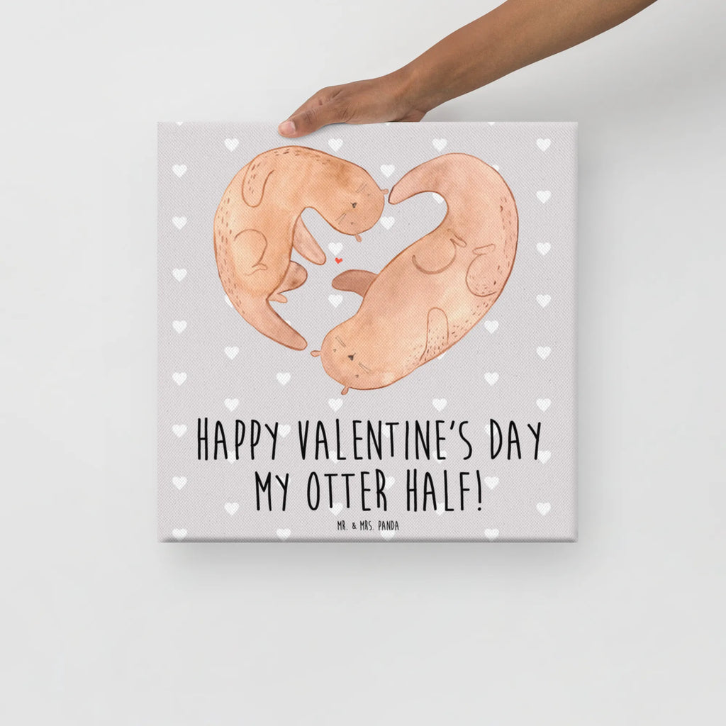 Canvas picture otter valentine Leinwand, Kunstdruck, Verlobung, Partner, Ehemann, Ehefrau, Liebe, Heiraten, Liebesgeschenk, Heiratsantrag, Hocheitstag, Freundin, Jahrestag, Freund, Hochzeitstag, Geschenk für Freundin, Geschenk für Frauen, Valentinstag, für Ehemann, Mitbringsel, Liebesbeweis, Geschenk für Partner, für Männer