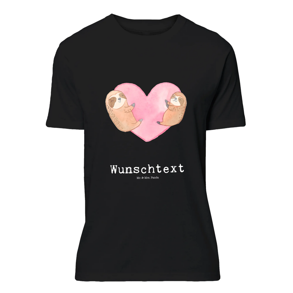 Personalised T-Shirt sloths Heart Männer, T-Shirt Personalisiert, T-Shirt mit Namen, Frauen, T-Shirt mit Aufruck, Liebe, Partner, Freund, Freundin, Ehemann, Ehefrau, Heiraten, Verlobung, Heiratsantrag, Liebesgeschenk, Jahrestag, Hocheitstag, Liebesbeweis, Geschenk für Partner, Hochzeitstag, für Ehemann, Geschenk für Frauen, Valentinstag, für Männer, Mitbringsel, Geschenk für Freundin