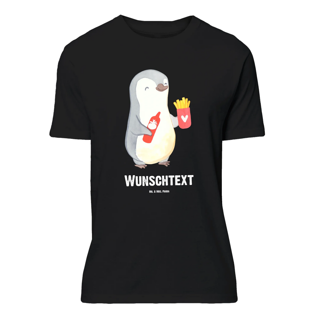 Personalised T-Shirt penguin French fries T-Shirt mit Namen, T-Shirt mit Aufruck, T-Shirt Personalisiert, Ehefrau, Hocheitstag, Heiratsantrag, Heiraten, Jahrestag, Verlobung, Liebesgeschenk, Liebe, Partner, Freundin, Ehemann, Freund, Geschenk für Partner, Mitbringsel, Liebesbeweis, Hochzeitstag, Geschenk für Freundin, Geschenk für Frauen, für Männer, für Ehemann, Valentinstag