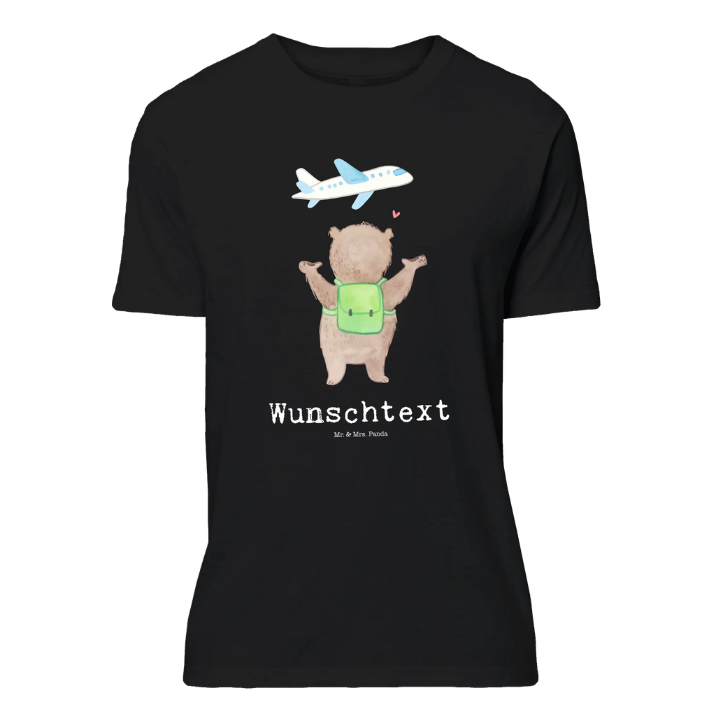 Personalised T-Shirt bear Airplane T-Shirt mit Aufruck, T-Shirt mit Namen, T-Shirt Personalisiert, Ehefrau, Hocheitstag, Heiratsantrag, Heiraten, Jahrestag, Verlobung, Liebesgeschenk, Liebe, Partner, Freundin, Ehemann, Freund, Geschenk für Freundin, Valentinstag, Hochzeitstag, Geschenk für Partner, Geschenk für Frauen, für Ehemann, Liebesbeweis, für Männer, Mitbringsel