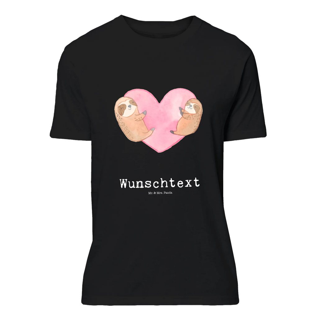 Personalised T-Shirt sloths Heart Männer, T-Shirt Personalisiert, T-Shirt mit Namen, Frauen, T-Shirt mit Aufruck, Liebe, Partner, Freund, Freundin, Ehemann, Ehefrau, Heiraten, Verlobung, Heiratsantrag, Liebesgeschenk, Jahrestag, Hocheitstag, Liebesbeweis, Geschenk für Partner, Hochzeitstag, für Ehemann, Geschenk für Frauen, Valentinstag, für Männer, Mitbringsel, Geschenk für Freundin