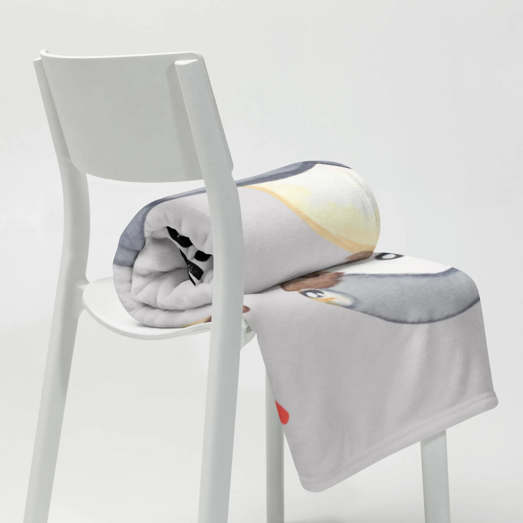 Kocyk dla niemowląt z imieniem pingwiny pocieszyć Miłość, partner, przyjaciel, przyjaciółka, mąż, żona, wesele, zaręczyny, prośba o rękę, prezent miłosny, rocznica, dzień ślubu