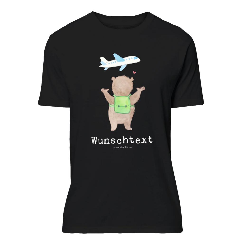 Personalised T-Shirt bear Airplane T-Shirt mit Aufruck, T-Shirt mit Namen, T-Shirt Personalisiert, Ehefrau, Hocheitstag, Heiratsantrag, Heiraten, Jahrestag, Verlobung, Liebesgeschenk, Liebe, Partner, Freundin, Ehemann, Freund, Geschenk für Freundin, Valentinstag, Hochzeitstag, Geschenk für Partner, Geschenk für Frauen, für Ehemann, Liebesbeweis, für Männer, Mitbringsel