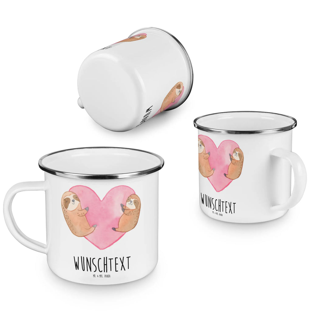 Personalised enamel cup sloths Heart Love, Loving, Two, Together, Marriage, Engagement, Proposal of marriage, Love gift, gift for her, gift for him, anniversary gift, Valentine&#39;s Day Gift for Women Love Gift Anniversary Wedding Anniversary Party Favor Gift for Girlfriend Gift for Partner Boyfriend Gift Token of Love for Men for Husband