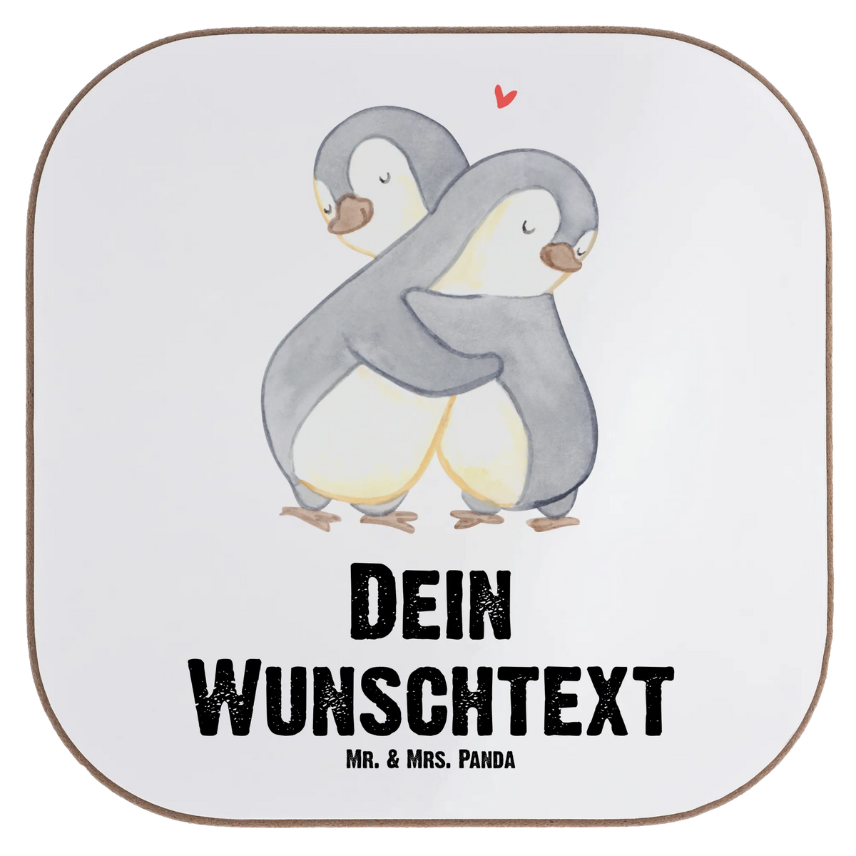Personalised coaster penguins Cuddle Love, Loving, Two, Together, Marriage, Engagement, Proposal of marriage, Love gift, gift for her, gift for him, anniversary gift, Valentine's Day Gift for Women Love Gift Anniversary Wedding Anniversary Party Favor Gift for Girlfriend Gift for Partner Boyfriend Gift Token of Love for Men for Husband