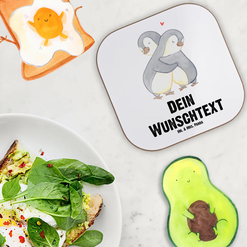 Personalised coaster penguins Cuddle Love, Loving, Two, Together, Marriage, Engagement, Proposal of marriage, Love gift, gift for her, gift for him, anniversary gift, Valentine&#39;s Day Gift for Women Love Gift Anniversary Wedding Anniversary Party Favor Gift for Girlfriend Gift for Partner Boyfriend Gift Token of Love for Men for Husband