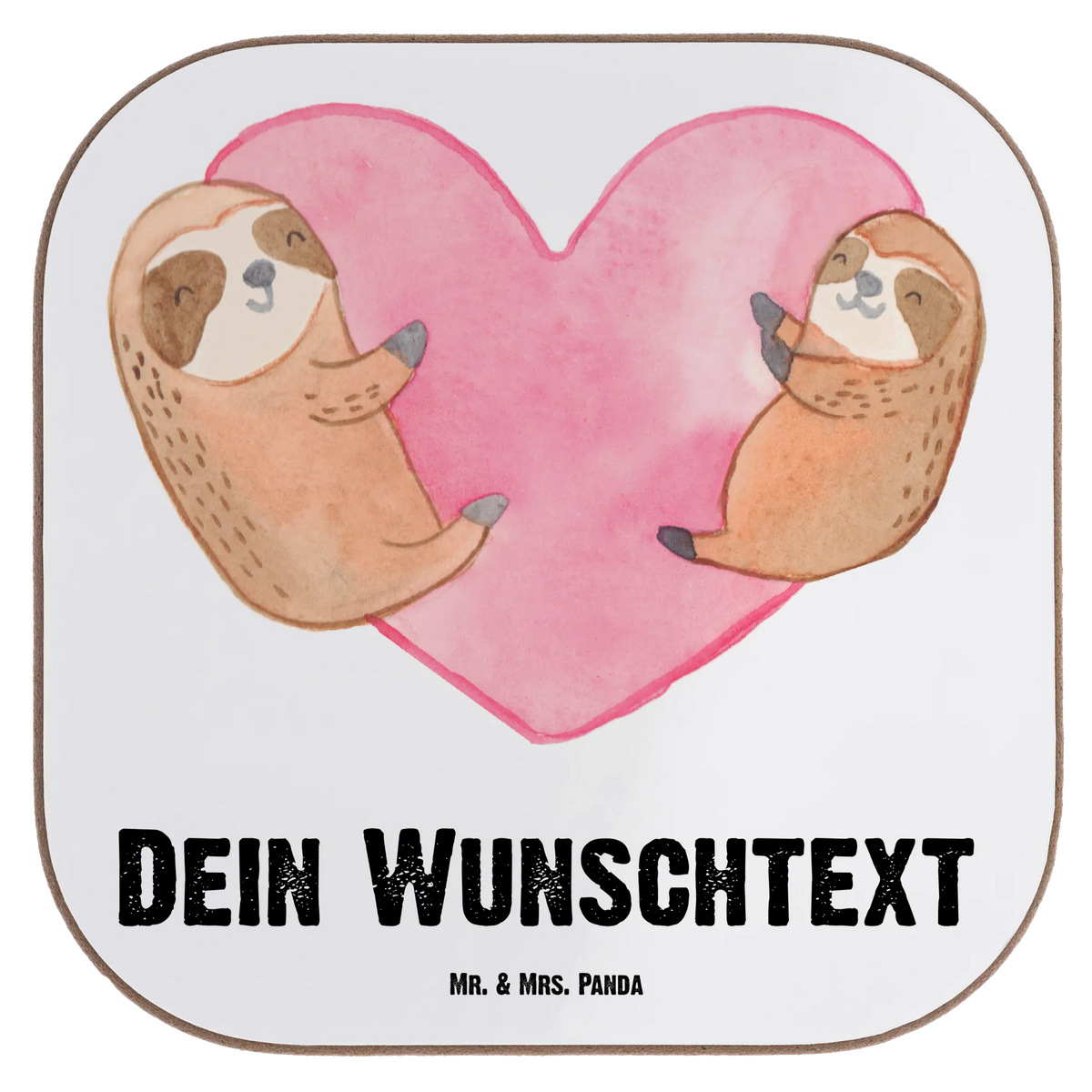 Personalised coaster sloths Heart Loving, Two, Together, Marriage, Proposal of marriage, Love gift, gift for her, gift for him, anniversary gift, Valentine's Day Gift for Women Love Gift Anniversary Wedding Anniversary Party Favor Gift for Girlfriend Gift for Partner Boyfriend Gift Token of Love for Men for Husband